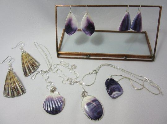 We make -"Cape Cod Beach Jewelry" from locally harvested shell