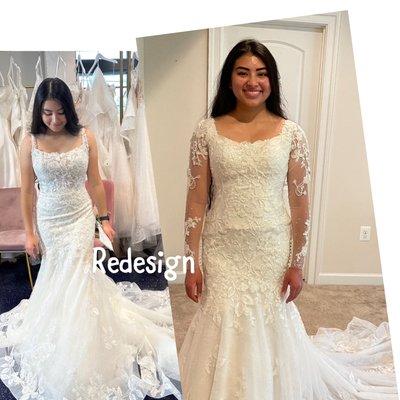 Redesign the wedding gown