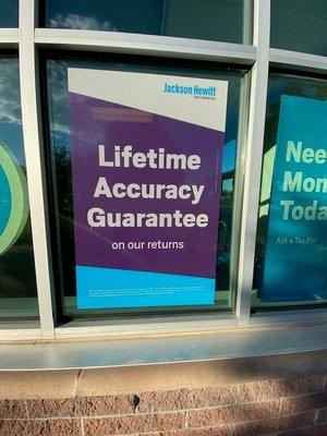 Lifetime Accuracy Guarantee