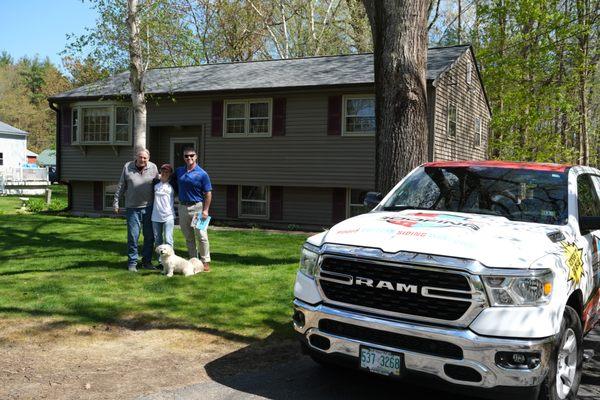 Happy Customers - New Roof Installation Completed