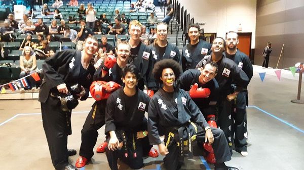 2018 World Kuk Sool Championships 2nd Degree sparring  group!  We are a family even after sparring!