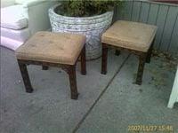 Pair of Kindel Mahogany Stools