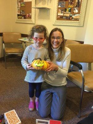 Shine occupational therapist, Kristy Gillham, and a happy client!