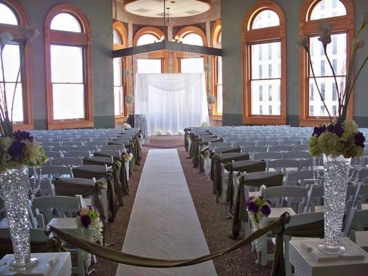 Ceremony design at Old Red Courthouse