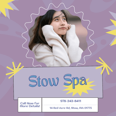 Stow Spa
 14 Red Acre Rd, Stow, MA 01775
 Call us at 978-243-8411