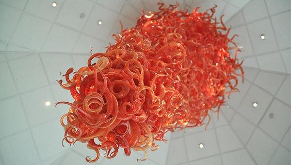 Chihuly's Red Chandelier