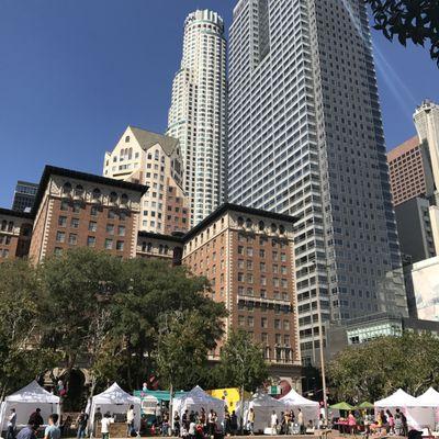 Lots of vendor tents!