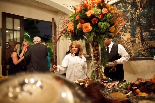 Chef Cynthia pays personal attention to every event