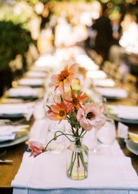 bud vases                                              (photo: Annie Hall Photography)