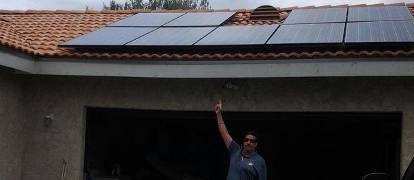 San Bernardino project (partial pic of system, the remainder was installed on main, 2 story home) Sub panel installed in garage