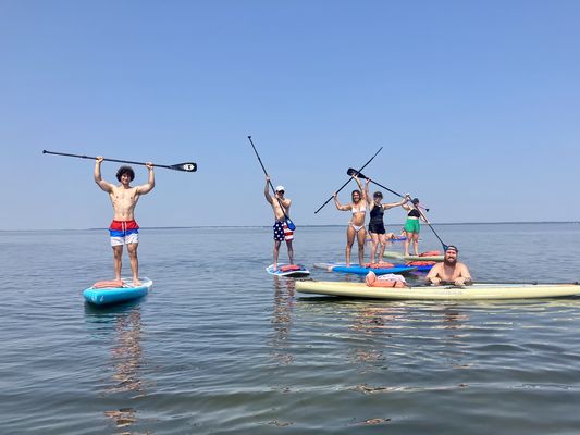 Standup paddle board lesson and ecotour on LBI in Beach Haven.