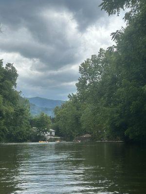 Beautiful view down the river