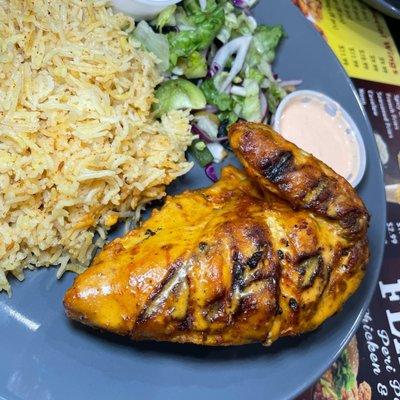 Peri Peri Chicken with Spicy Rice & Salad