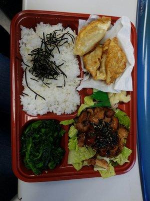 Combination bento - Chicken and gyoza