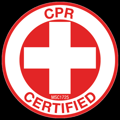 I am CPR Certified.