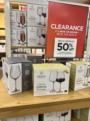 $6 glasses after discount - great deal