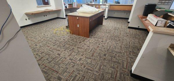 Commercial carpet tile