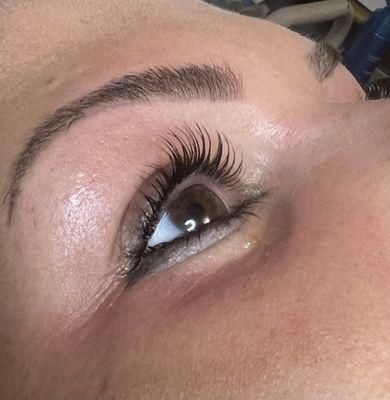 Results from a lash lift and tint!