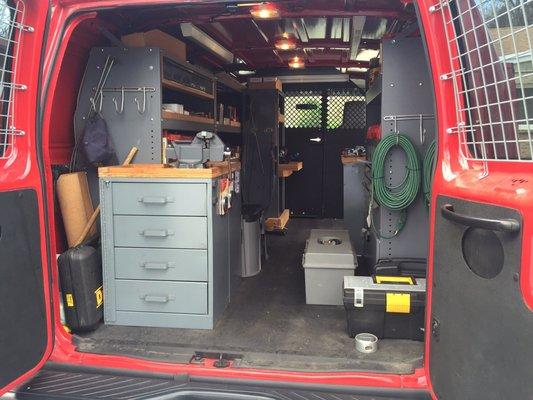 Mobile locksmith shop on wheels