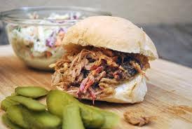 Slow Hand Pulled Pork Sandwich