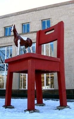 the big red chair