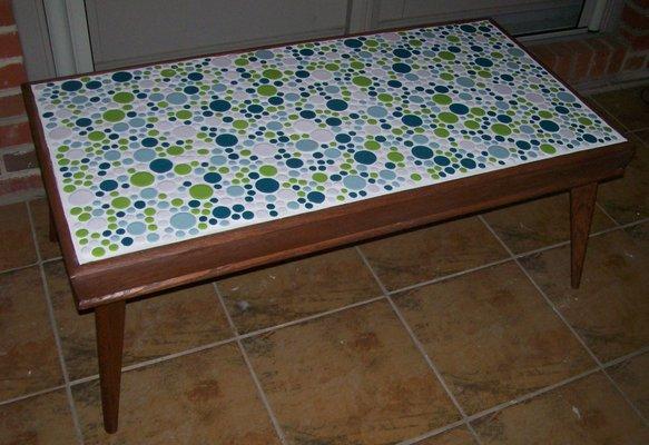 MCM mosaic tile coffee table