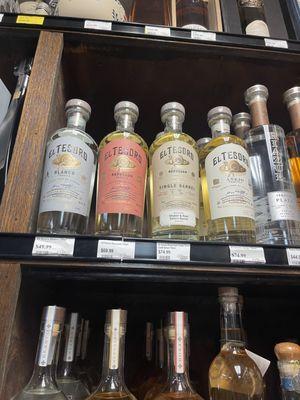 Great Selection of El tesoro Tequila.