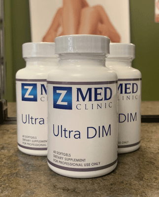 Ultra Dim. Suppliment Facts: Dinndolylmethane(DIM) 100 mg Other Ingredients: Medium Chain triglycerides vitamin E, sunflower lecithin; gelat