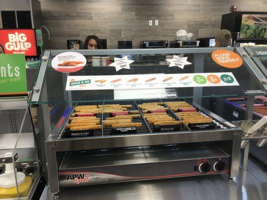 Hot and taste Hot Dogs, Taquitos and more