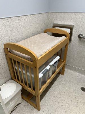 Changing table in the restroom!! Yay!