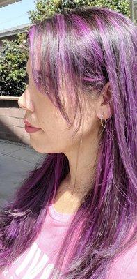 Purple hair