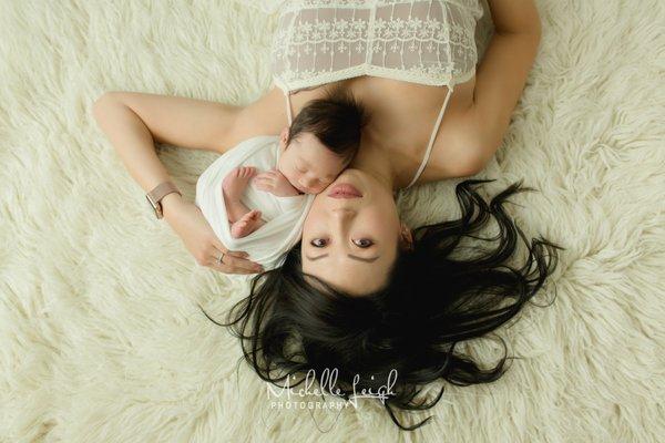 Newborn Mother Portraits