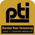 We are certified by Post Tension Institute for vehicle barrier cable.