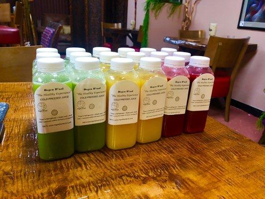 My 5 day juice cleans!