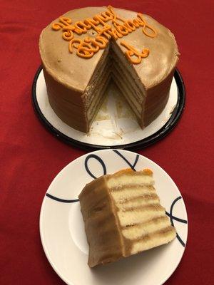 6 layer caramel cake