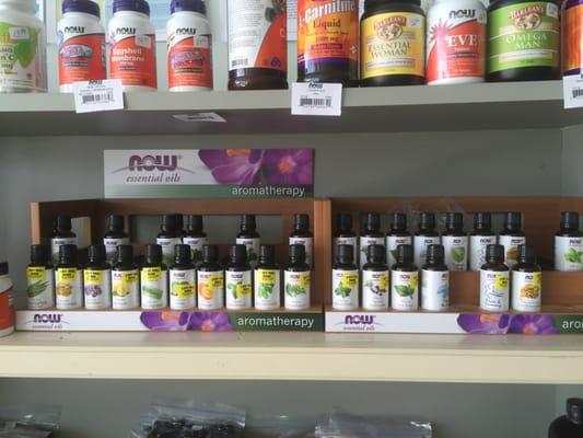 Filling up the essential oils and specialty vitamins.