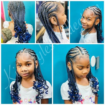 SHEARS LOUNGE BEAUTY SALON KIDS BRAIDS