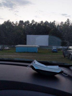 The drive-in screen