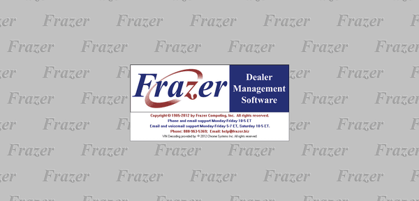 Frazer Dealer Management Software