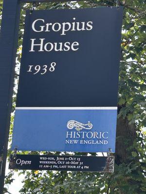 Entrance signage