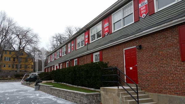 Work being done at Northeastern University's Parson Field House