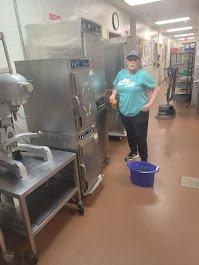 Hospital commercial kitchen clean up