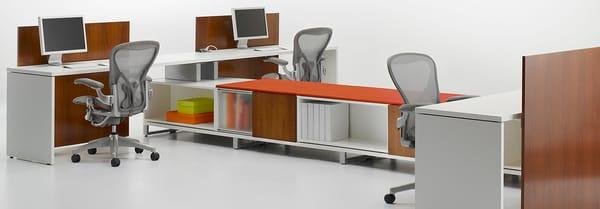 Canvas Office Landscape workstations by Herman Miller. Purchase at Stamford Office Furniture.