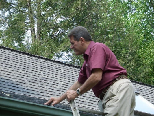 INSPECTING THE ROOF SYSTEM  AND THE GUTTER SYSTEM