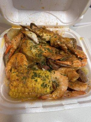 Blue crab Low Country Boil