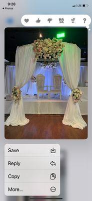 Wedding stage