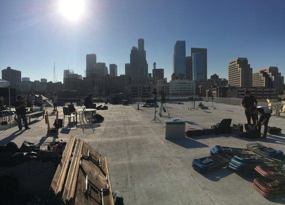 Rooftop Production setting up