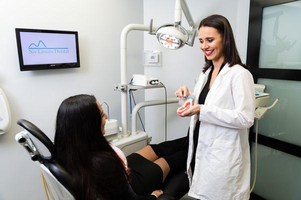 Dr. Nadia Rodriguez with Patient.