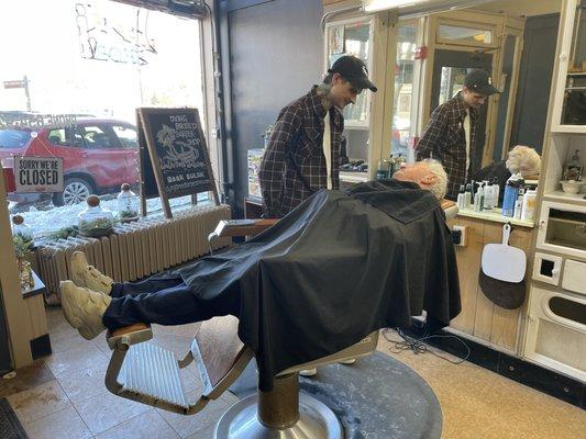 A real barber shop shave!