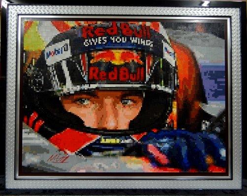 Signed Max Verstappen 48" x 36" ~17,000 Pieces